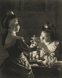 Miss Kitty Vistiéndose, 1781